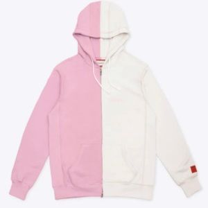 CHNGE pink/cream hoodie